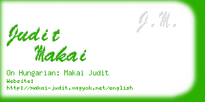 judit makai business card